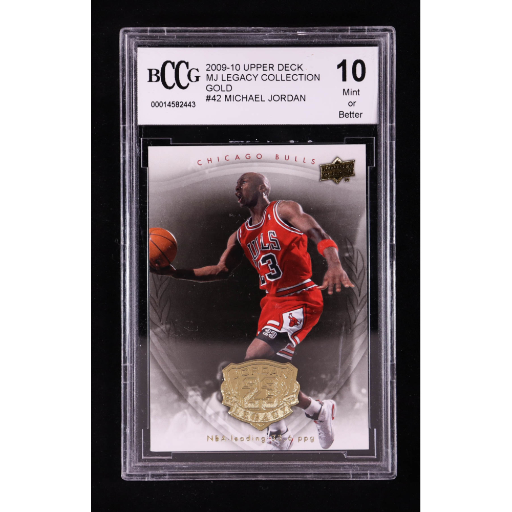 Michael Jordan 2009-10 Upper Deck MJ Legacy Collection Gold #42 (BCCG 10) at PristineAuction.com