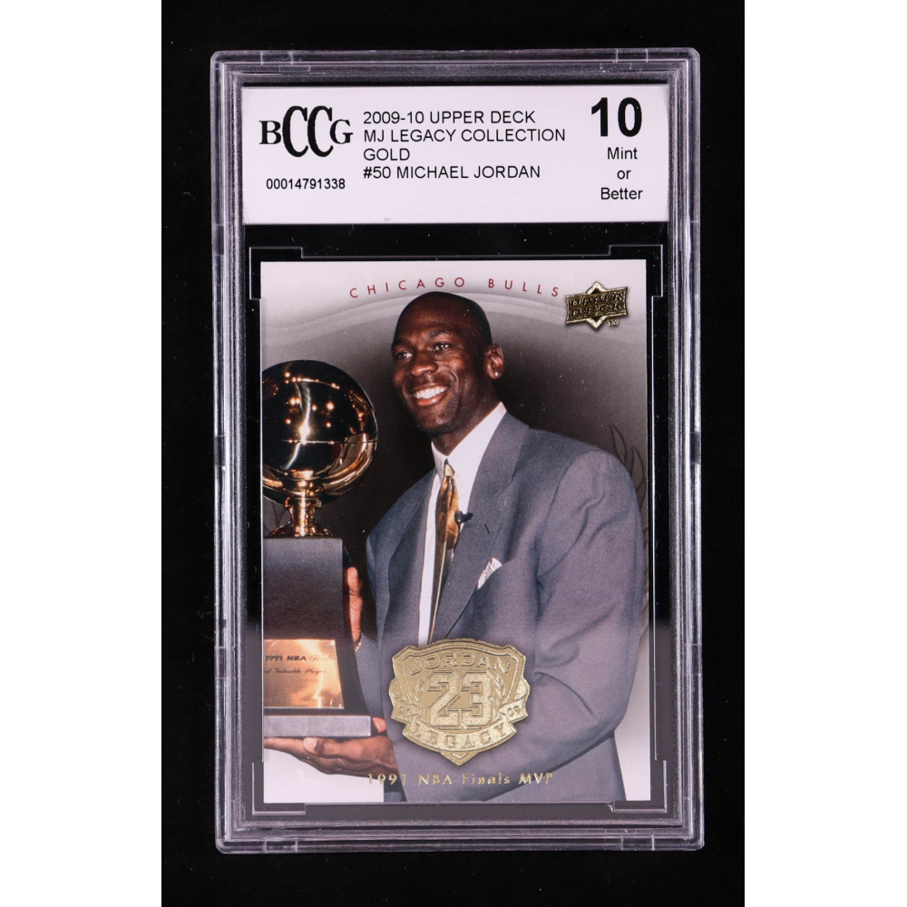 Michael Jordan 2009-10 Upper Deck MJ Legacy Collection Gold #50 (BCCG 10) at PristineAuction.com