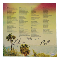 Keanu Reeves, Robert Mailhouse, & Bret Domrose Signed Dogstar "Somewhere Between the Power Lines and Palm Trees" Vinyl Record Insert (ACOA) at PristineAuction.com