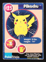 Pikachu 1999 Pokemon PokeTrivia Burger King Promo #25 at PristineAuction.com