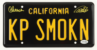 Tommy Chong & Cheech Marin Signed "Cheech & Chong: Up In Smoke" License Plate (JSA) at PristineAuction.com