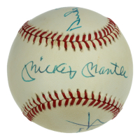 Mickey Mantle, Willie Mays & Duke Snider Signed OAL Baseball (JSA) at PristineAuction.com