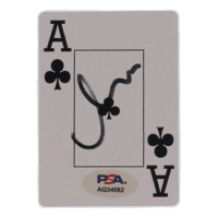 Matt Damon Signed Playing Card (PSA) at PristineAuction.com