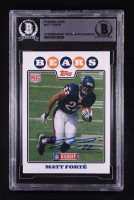 Matt Forte Signed Sticker On 2008 Topps NFL Kickoff #188 RC (BGS) at PristineAuction.com