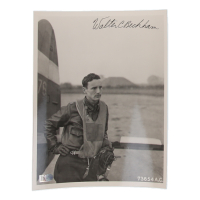 Walter Beckham Signed WWII 8x10 Photo (AIV) at PristineAuction.com