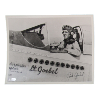 Robert Goebel Signed WWII 8x10 Photo (AIV) at PristineAuction.com