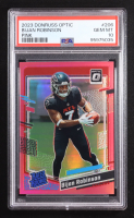 Bijan Robinson 2023 Panini Donruss Optic Pink Rated Rookie #206 RC (PSA 10) at PristineAuction.com