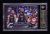 Steph Curry / Lebron James / Kevin Durant 2024 Topps Now Olympic Games #28 (BGS 9.5) at PristineAuction.com