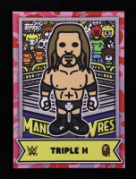 Triple H 2025 Topps WWE x Bape Baby Milo Pink Camo Foil #21 #21/25 at PristineAuction.com