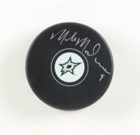Mike Modano Signed Stars Logo Hockey Puck (Schwartz) at PristineAuction.com