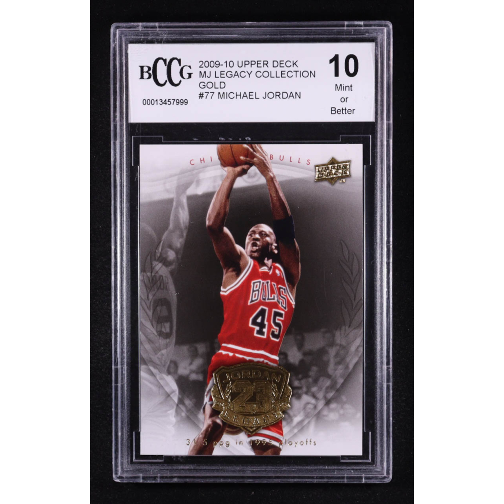 Michael Jordan 2009-10 Upper Deck MJ Legacy Collection Gold #77 (BCCG 10) at PristineAuction.com