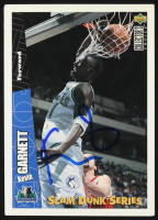Kevin Garnett Signed 1996 Upper Deck Nestle Slam Dunk #21 (JSA) at PristineAuction.com