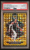 Victor Wembanyama 2023-24 Panini Mosaic Mosaic Reactive Yellow #238 RC (PSA 10) at PristineAuction.com