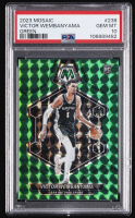 Victor Wembanyama 2023-24 Panini Mosaic Mosaic Green #238 RC (PSA 10) at PristineAuction.com
