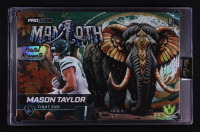 Mason Taylor 2025 Wild Card Alumination Pro Look Dino-Might Painted Mammoth Holo JUMBO #DMPMM410BMT #1/1 RC at PristineAuction.com