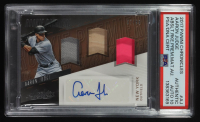 Aaron Judge 2017 Panini Chronicles Absolute Rookie Premium Materials Autographs #RPMA-AJ RC #27/99 (PSA | Autograph Graded PSA 10) at PristineAuction.com