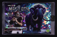 Johnny Manziel 2025 Wild Card Alumination Pro Look Dino-Might Painted Mammoth Crystal Holo JUMBO #DMPMM505BJM #1/1 at PristineAuction.com
