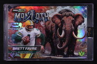 Brett Favre 2025 Wild Card Alumination Pro Look Dino-Might Painted Mammoth Holo JUMBO #DMPMM109BBF #1/1 at PristineAuction.com
