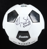 Hope Solo Signed Franklin Soccer Ball Inscribed "2015 WC Champs" (Schwartz) at PristineAuction.com