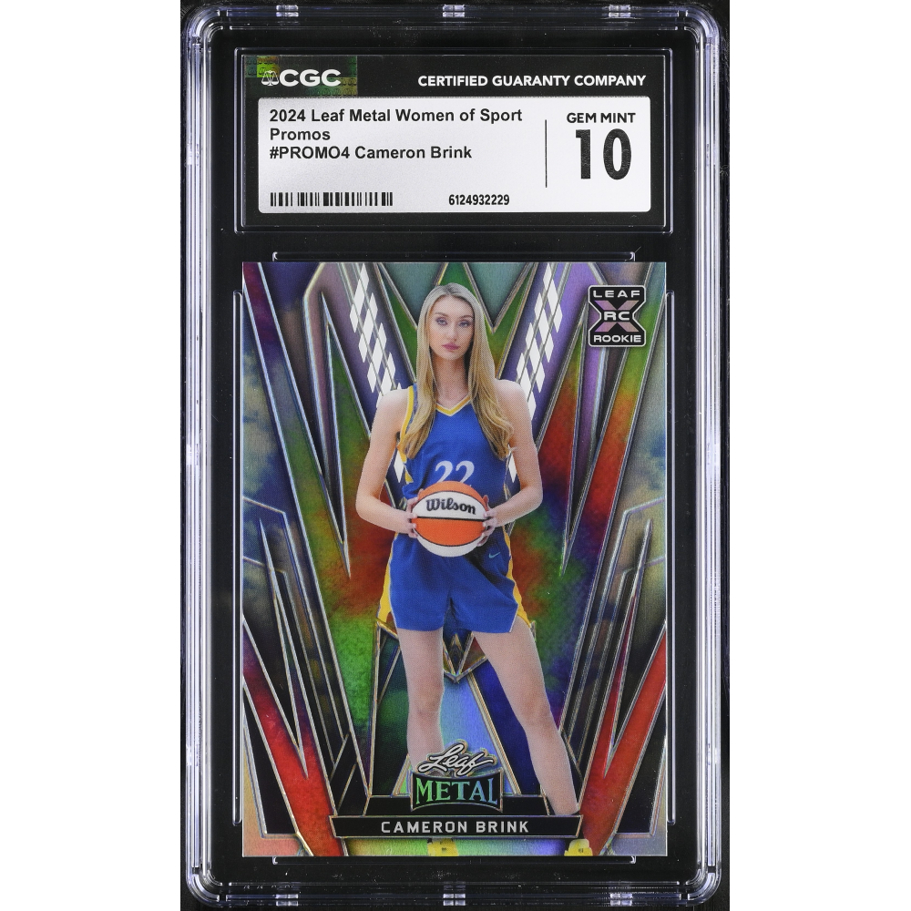 Cameron Brink 2024 Leaf Metal Women Of Sport Promos Tie Die Prismatic #PROMO4 RC (CGC 10) at PristineAuction.com