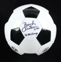 Brandi Chastain Signed Franklin Soccer Ball Inscribed "2x WC Champs" & "6 USA" (Schwartz) at PristineAuction.com