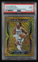 Jalen Williams 2023-24 Panini Obsidian Electric Etch Gold Flood #77 #01/10 (PSA 9) at PristineAuction.com