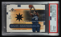 Michael Jordan 2003 Upper Deck MVP Materiasl Shirt #MJ-SS (PSA 10) at PristineAuction.com