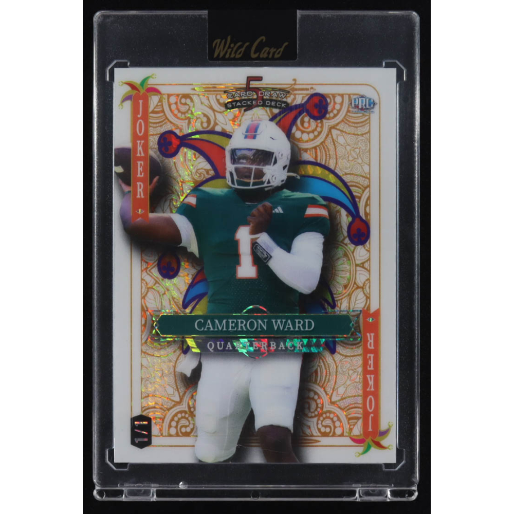 Cameron Ward 2024 Wild Card 5 Card Draw Stacked Deck Joker #SBPJ-CWN #1/1 RC at PristineAuction.com