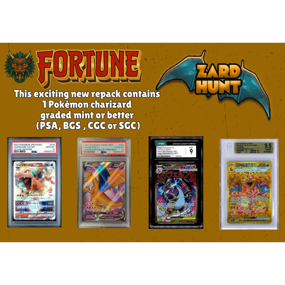 Fortune Zard Hunt Mystery Box / Packs at PristineAuction.com