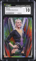 Olivia Dunne 2024 Leaf Metal Women Of Sport Promos Tie Die Prismatic #PROMO5 (CGC 10) at PristineAuction.com