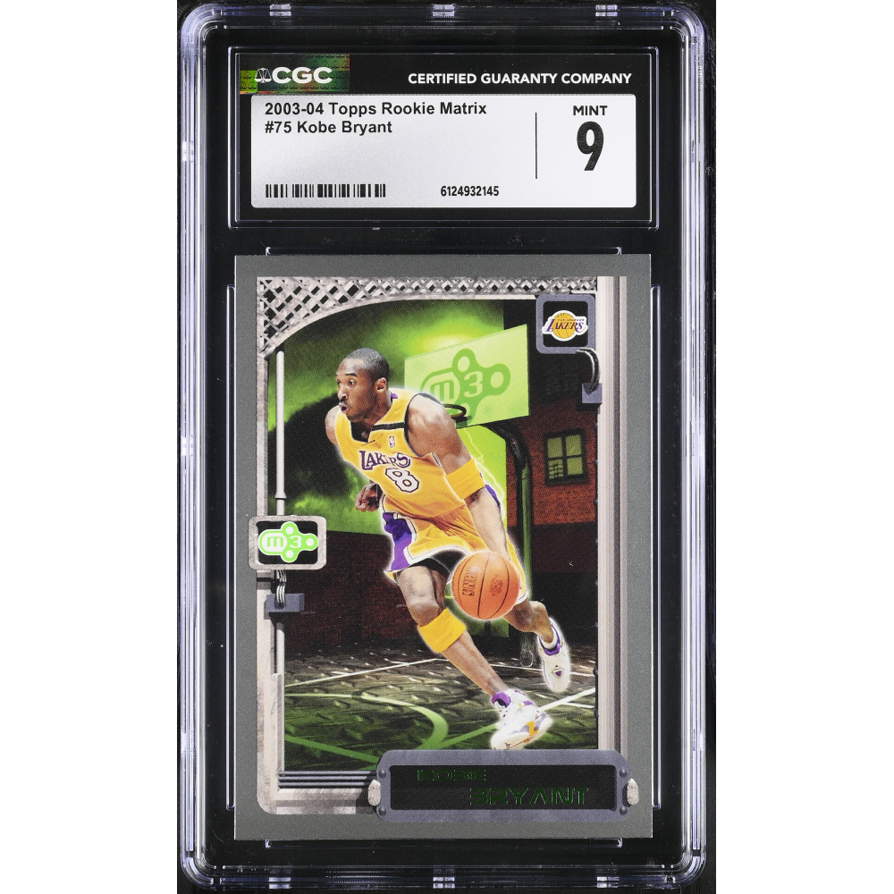 Kobe Bryant 2003-04 Topps Rookie Matrix #75 (CGC 9) at PristineAuction.com
