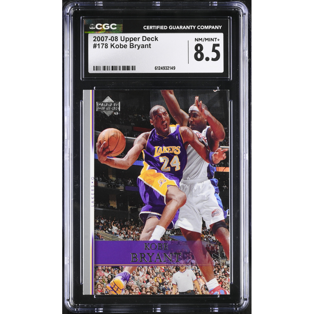 Kobe Bryant 2007-08 Upper Deck #178 (CGC 8.5) at PristineAuction.com