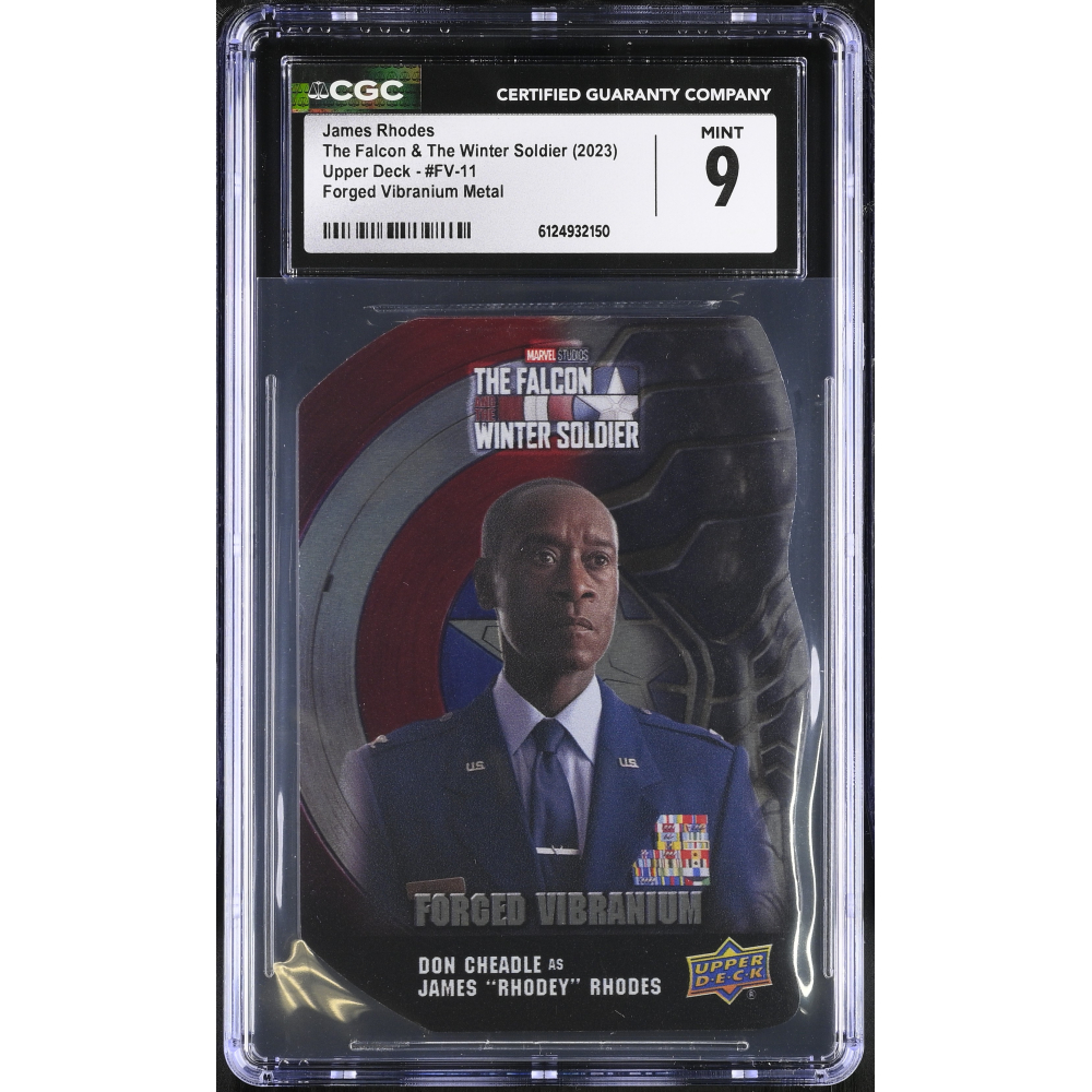 James Rhodes 2023 Upper Deck The Falcon & The Winter Soldier Forged Vibranium Metal #FV11 (CGC 9) at PristineAuction.com