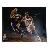 Allen Iverson Signed 16x20 Photo (JSA) at PristineAuction.com