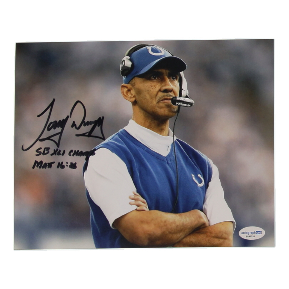 Tony Dungy Signed Colts 8x10 Photo Inscribed "SB XLI Champs" (ACOA) at PristineAuction.com