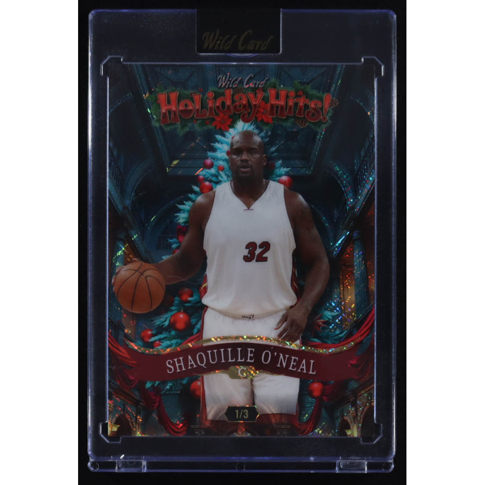 Shaquille O'Neal 2025 Wild Card Holiday Hits! Shimmer Christmas Parlor #HHe4-SO #1/3 at PristineAuction.com