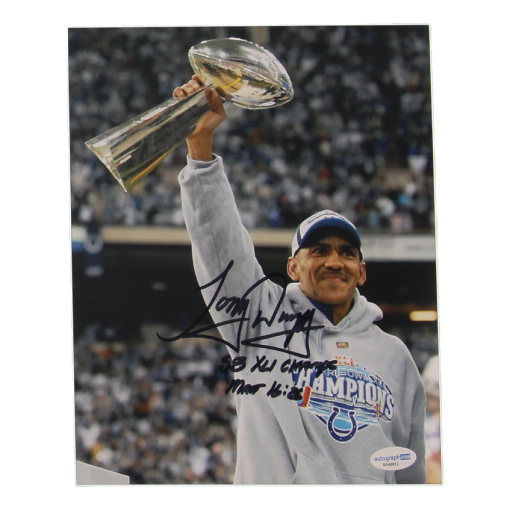 Tony Dungy Signed Colts 8x10 Photo Inscribed "SB XLI Champs" (ACOA) at PristineAuction.com
