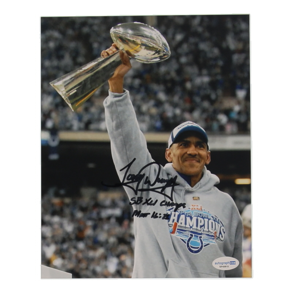 Tony Dungy Signed Colts 8x10 Photo Inscribed "SB XLI Champs" (ACOA) at PristineAuction.com