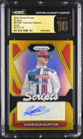 Harrison Burton 2024 Panini Prizm Scripts Prizms Gold #SHBT #10/10 (CGC 10 | Black Label | Autograph Grade 10) at PristineAuction.com