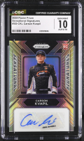 Carson Kvapil 2024 Panini Prizm Sensational Signatures #SSCKL RC (CGC 10 | Autograph Grade 10) at PristineAuction.com