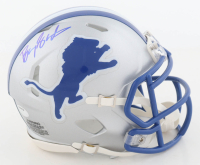 Barry Sanders Signed Lions Throwback Alternate Speed Mini Helmet (Schwartz) at PristineAuction.com