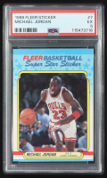 Michael Jordan 1988 Fleer Super Star Sticker #7 (PSA 5) at PristineAuction.com