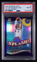 Victor Wembanyama 2023-24 Donruss Optic Splash Purple #6 RC (PSA 8) at PristineAuction.com