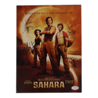 Matthew McConaughey, Penelope Cruz & Steve Zahn Signed "Sahara" Original Press Packet Folder (ACOA) at PristineAuction.com