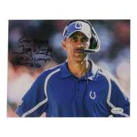 Tony Dungy Signed Colts 8x10 Photo Inscribed "God Bless" & "SB XLI Champs" (ACOA) at PristineAuction.com