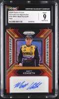 Matt Kenseth 2024 Panini Prizm Sensational Signatures Red #SSMKH #67/99 (CGC 9 | Autograph Grade 10) at PristineAuction.com