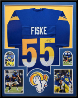 Braden Fiske Signed Custom Framed Jersey Display (JSA) at PristineAuction.com