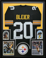 Rocky Bleier Signed Custom Framed Jersey Display Inscribed "4x SB Champs" (JSA) at PristineAuction.com
