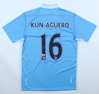 Sergio Aguero Signed Manchester City F.C. Umbro Authentic Jersey (Beckett) at PristineAuction.com