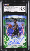 Drake Powell 2025-26 Topps Chrome Stratospheric Signatures Rookies Green Refractors #SMRDP RC #36/99 (CGC 9.5 | Autograph Grade 10) at PristineAuction.com